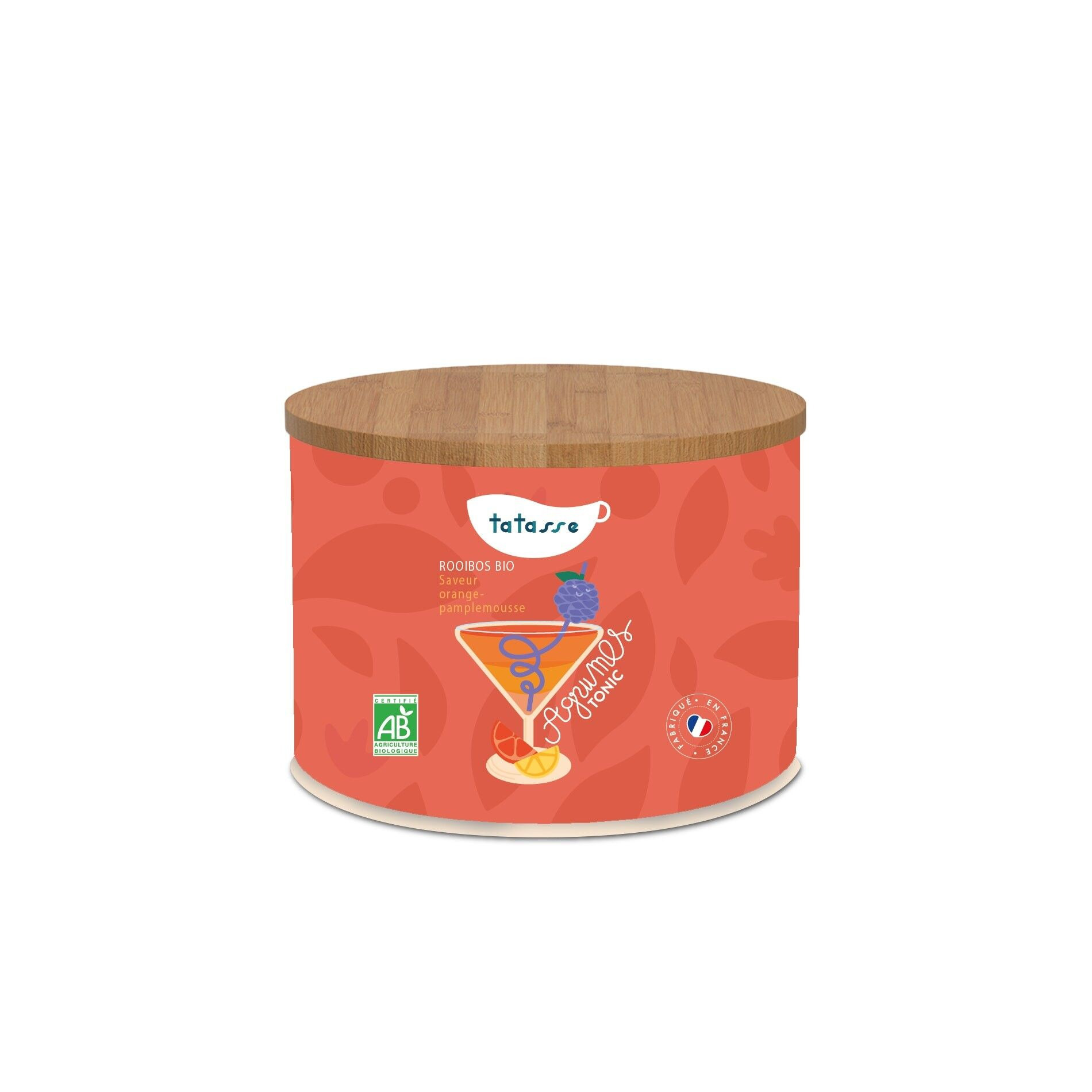 Rooibos bio - Agrumes Tonic - Orange pamplemousse - Boîte métal 40 g