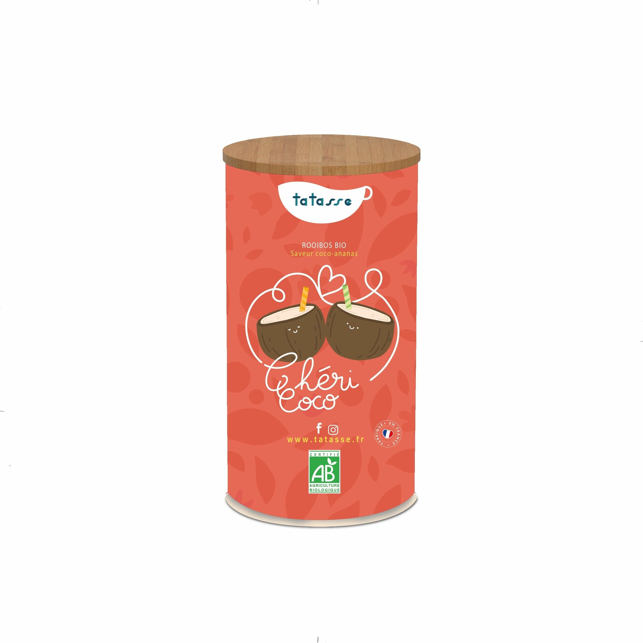 Thé aux fruits bio - Chéri Coco - Coco mangue - Boîte métal 100 g