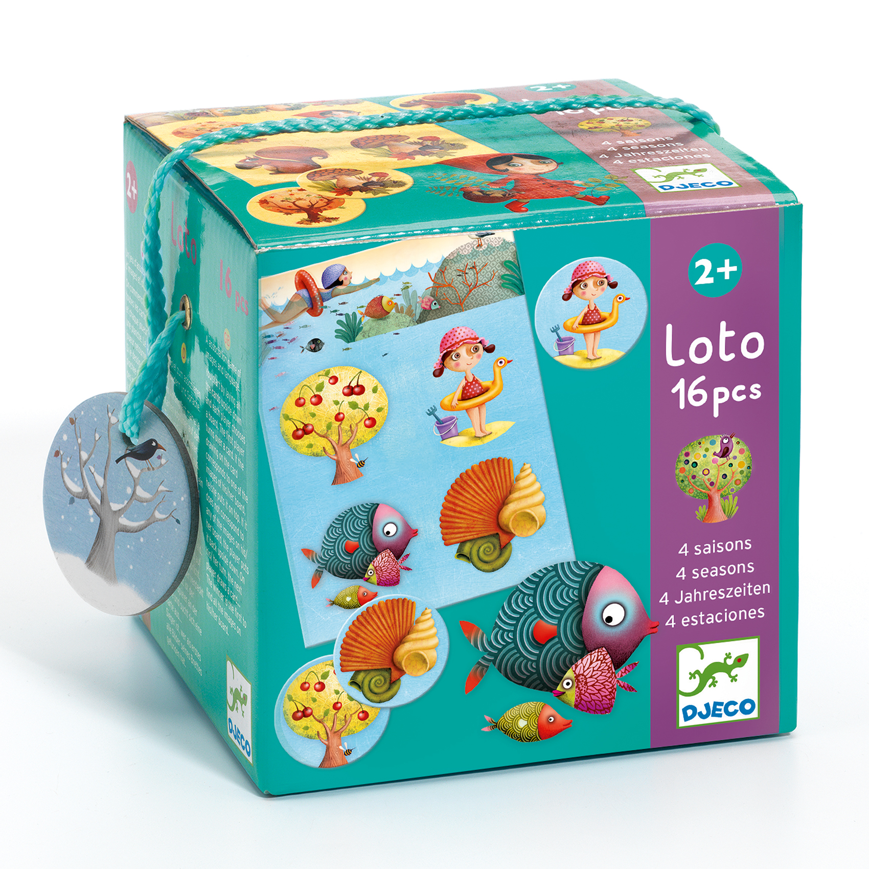 Loto 4 saisons - Jeu loto apprentissage saisons observation - Dès 2 ans