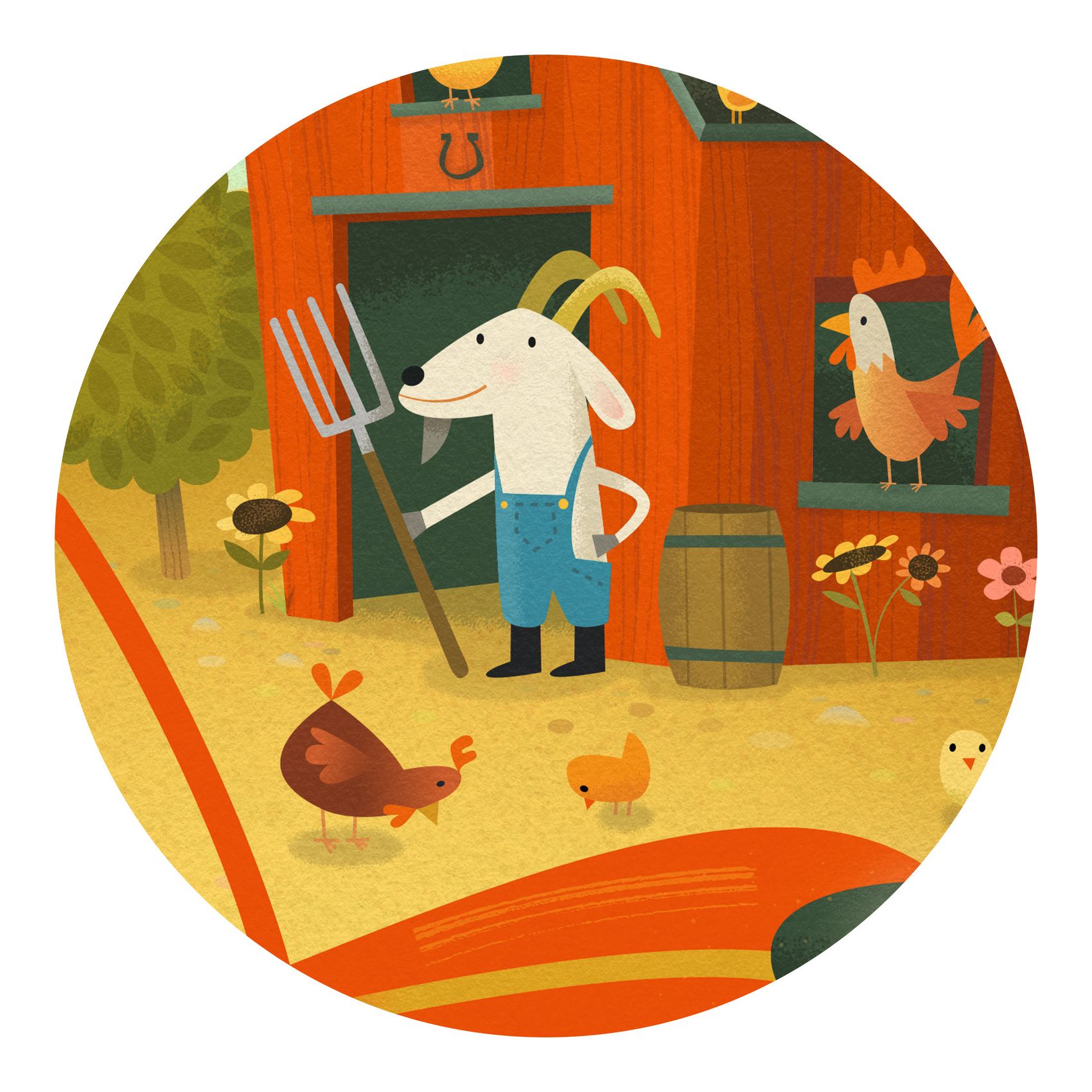 Puzzle Tracteur 16 pièces - Boîte silhouette ferme - Dès 3 ans