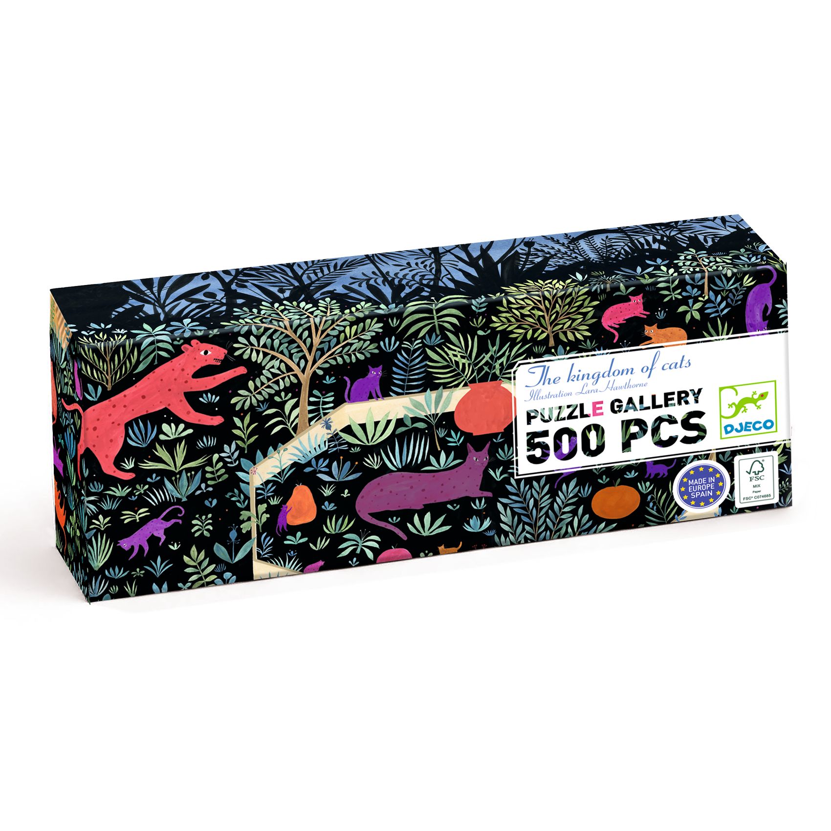 Puzzle panoramique The kingdom of cats 500 pièces - Dès 8 ans