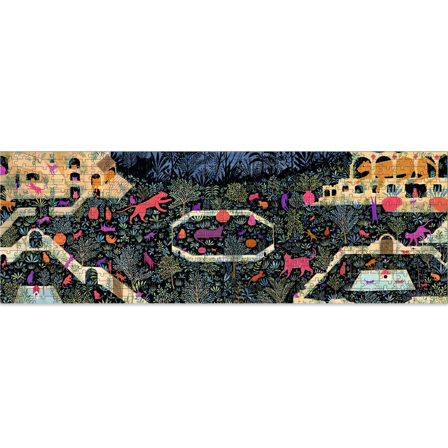 Puzzle panoramique The kingdom of cats 500 pièces - Dès 8 ans