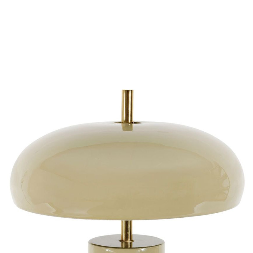 Lampe Design Arty Vert amande et laiton - 40 cm