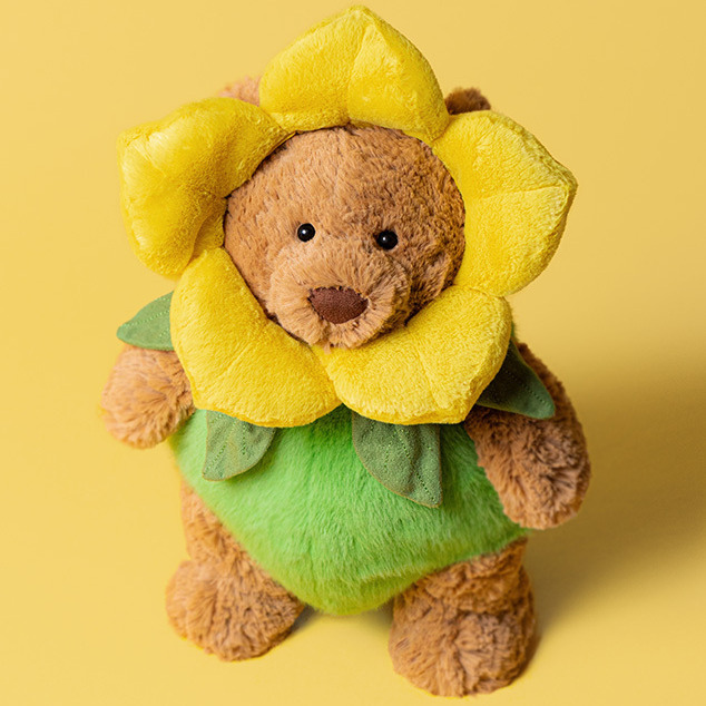 Peluche Jellycat Ourson Jonquille - Bartholomew Bear Daffodil Outfit - BARM2FL 26cm