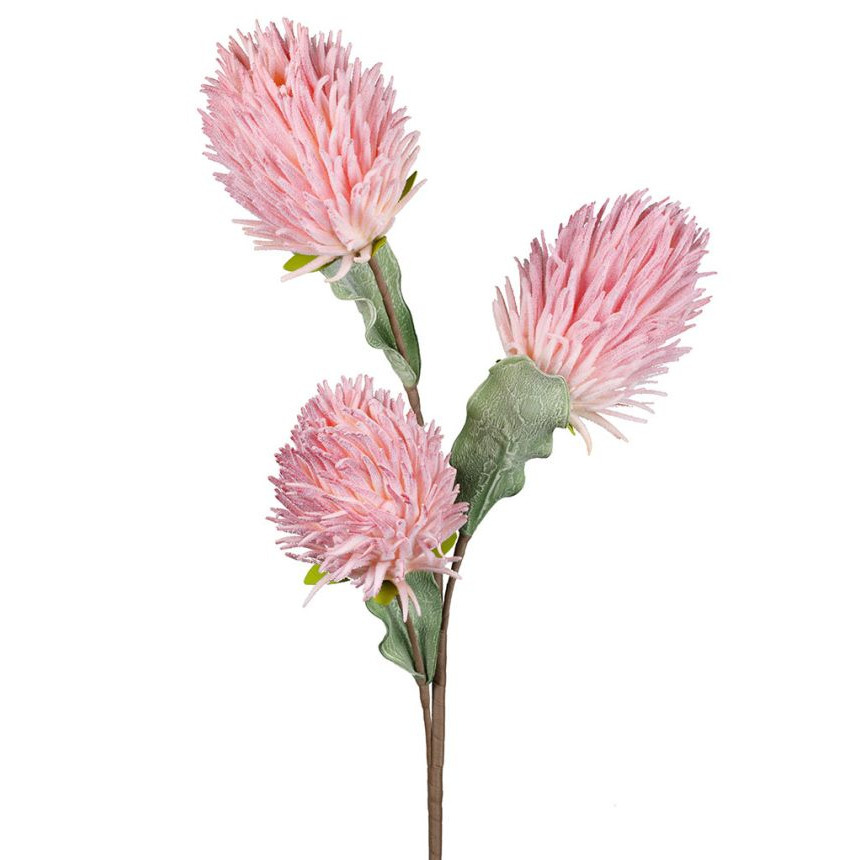 Fleur artificielle pour bouquet Dofrie Rose Géante - Décoration florale artificielle - 100cm