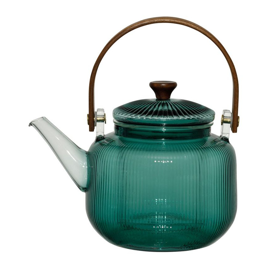 Théière Striée avec filtre Dilacia 85cl en verre borosilicate