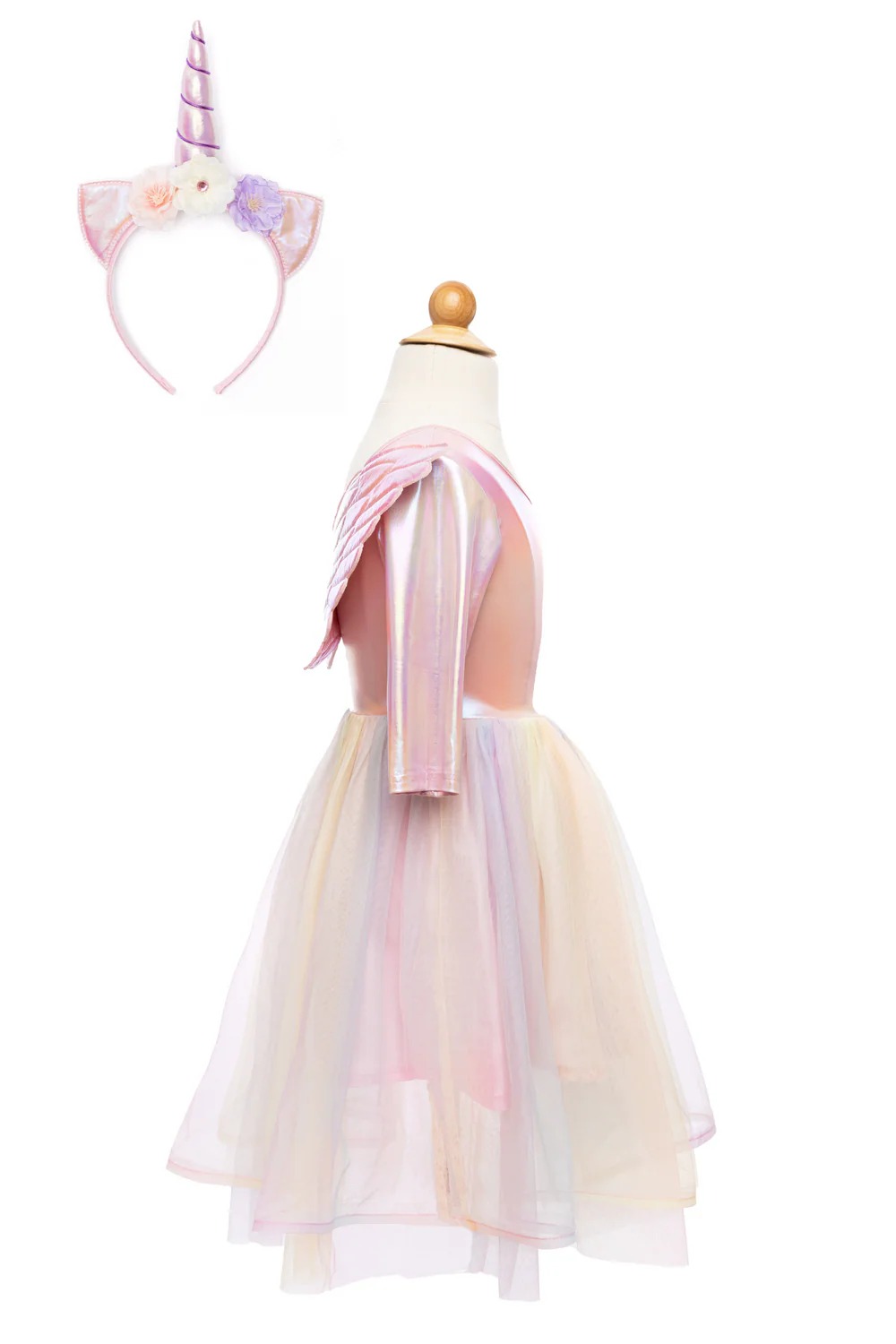 Robe Licorne avec Ailes et Serre-tête 5/6 ans