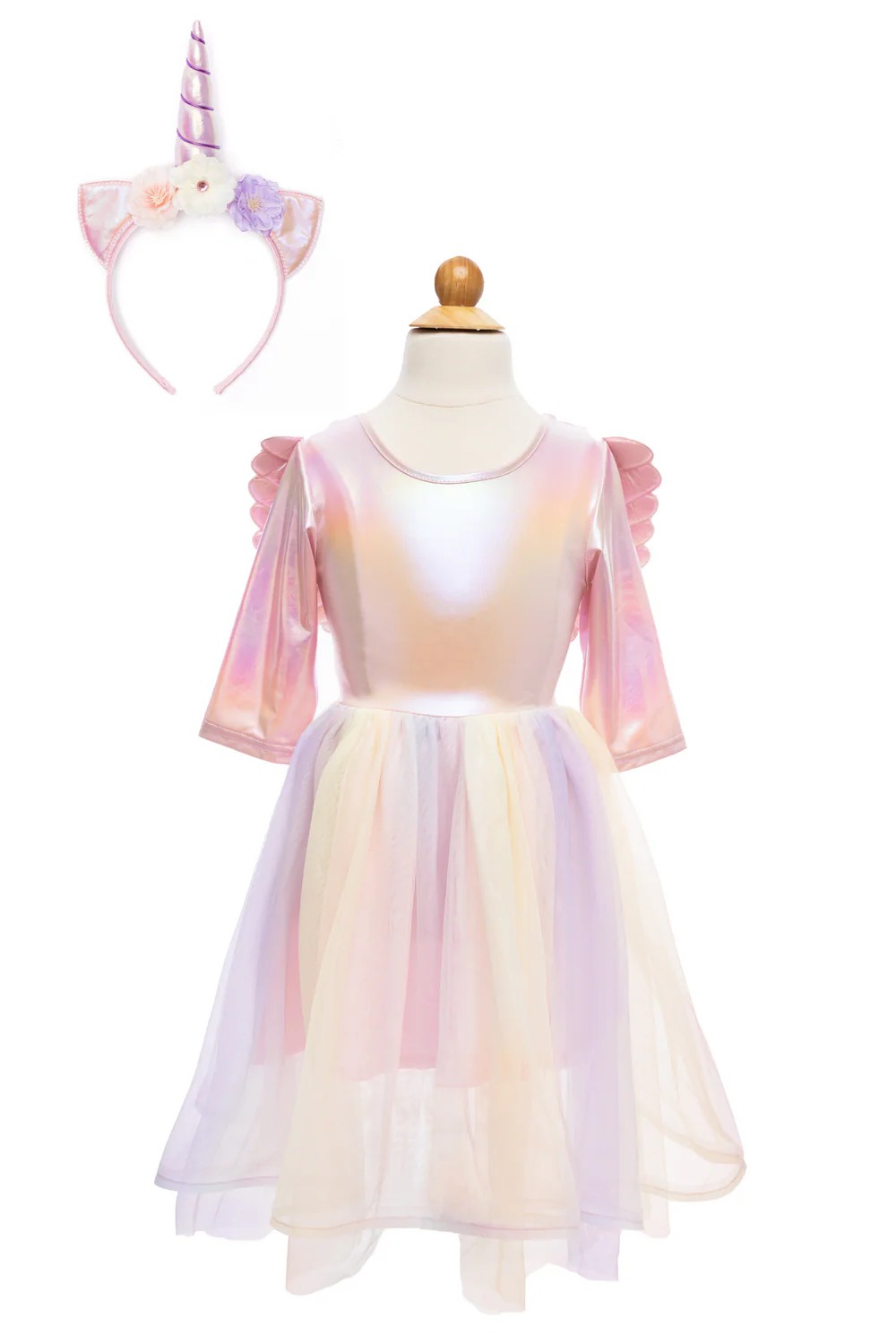 Robe Licorne avec Ailes et Serre-tête 5/6 ans
