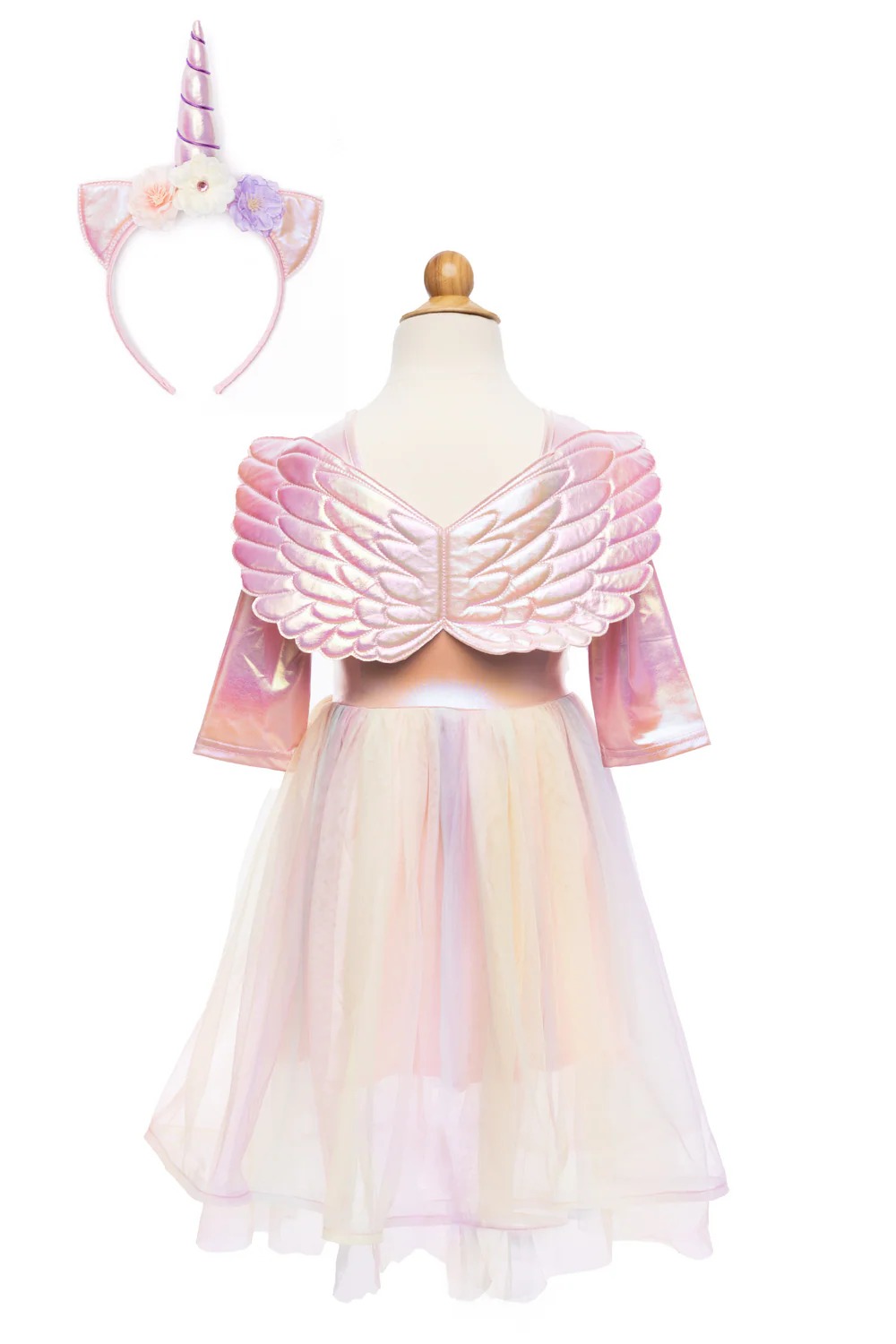 Robe Licorne avec Ailes et Serre-tête 5/6 ans