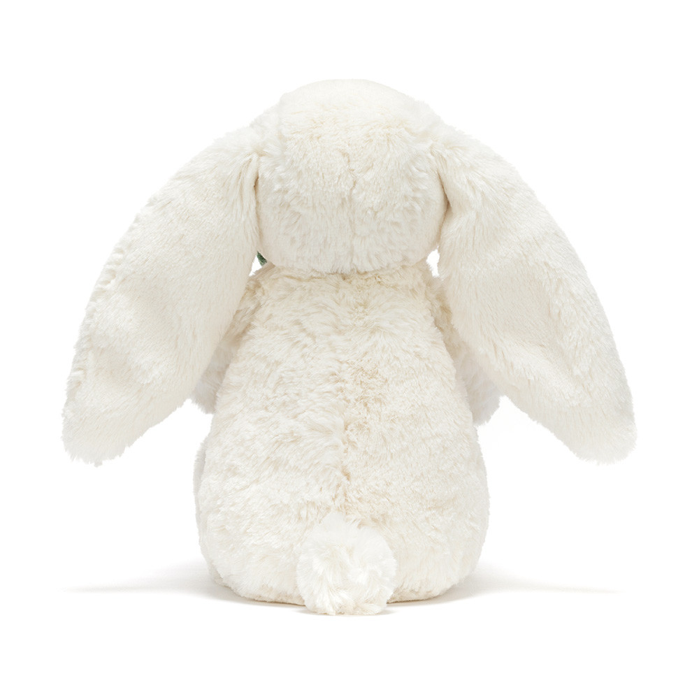 Peluche Jellycat Lapin Crème et sa Plante - Bashful Cream Bunny with Plant - BB3PLA 18cm
