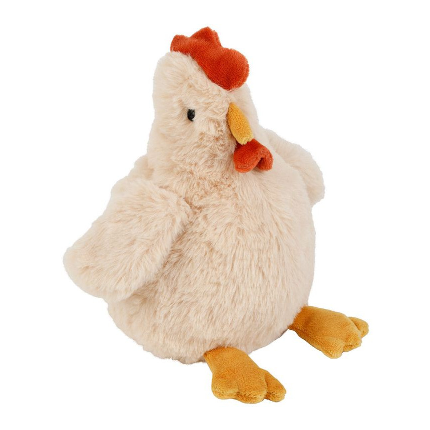 Peluche enfant Poule beige Mauricette 23 cm