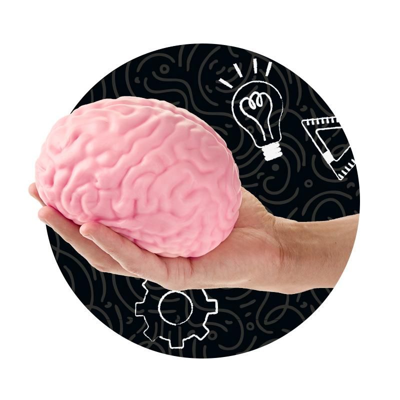 Super cerveau moelleux XXL - Squishy géant anti-stress