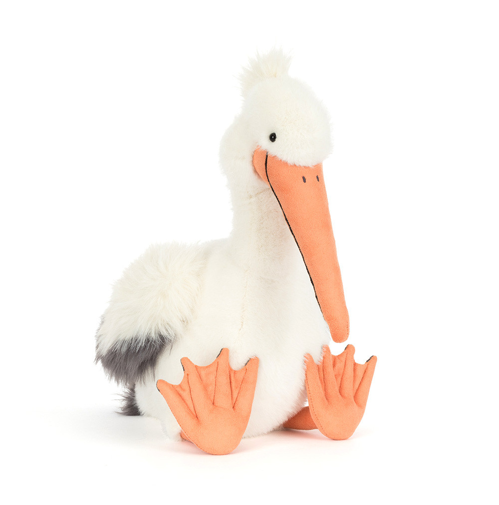 Peluche Jellycat Keli le Pélican Journaliste - Keli Pelican - PEL2CAN 34cm k