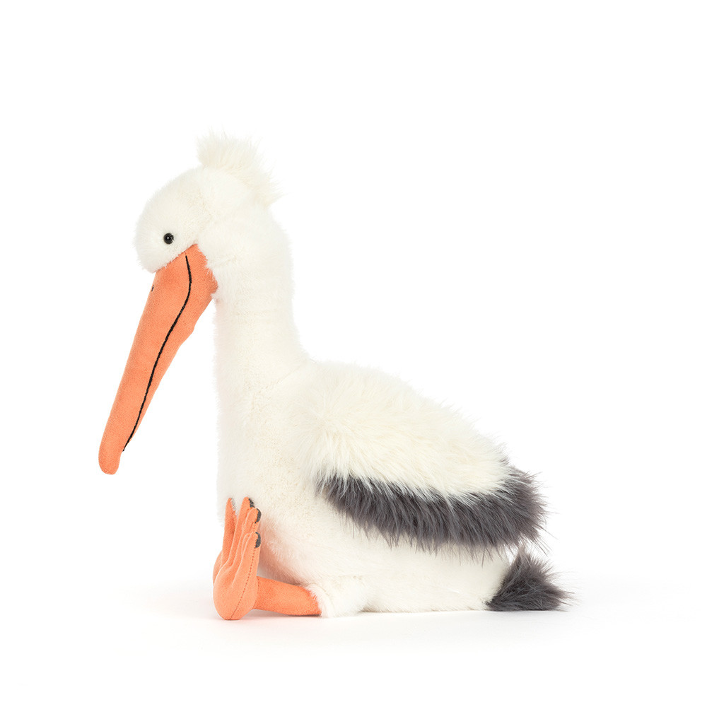 Peluche Jellycat Keli le Pélican Journaliste - Keli Pelican - PEL2CAN 34cm n