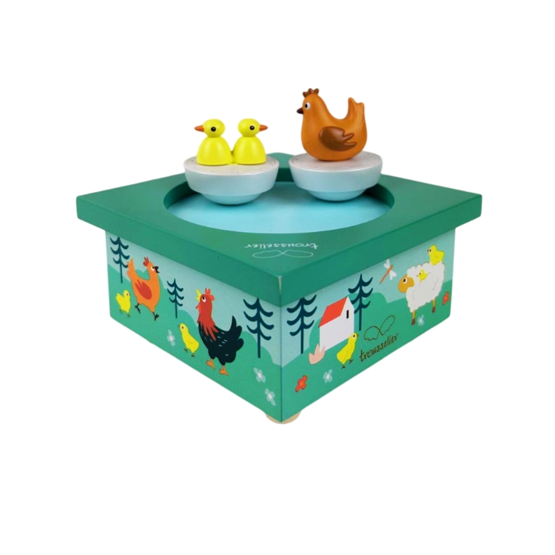 Boîte à musique Dancing La Ferme Trousselier - Cadeau de naissance