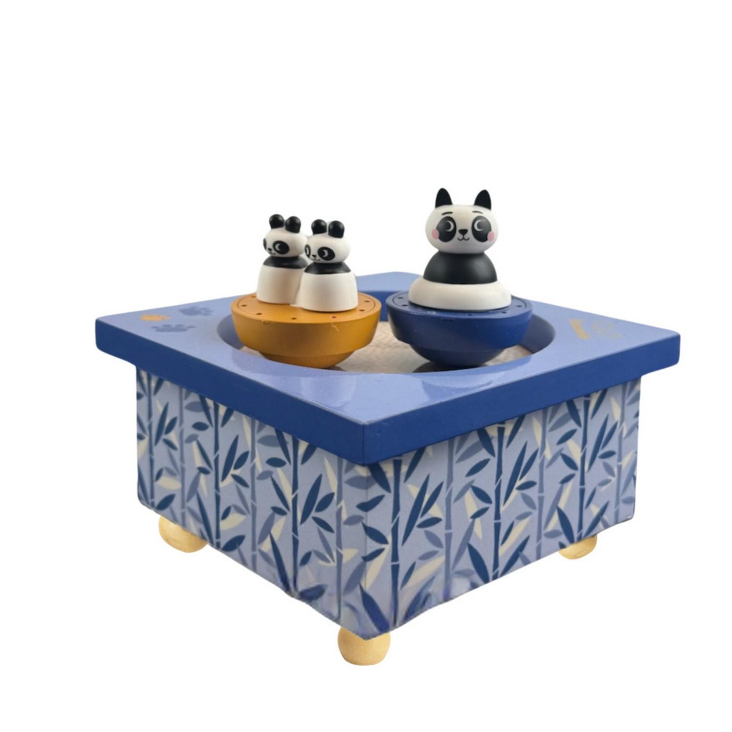 Boîte à musique Dancing Panda Trousselier - Cadeau de naissance bois