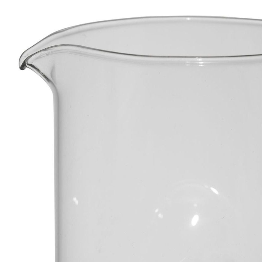 Pichet en verre borosilicate - décor citrons en verre soufflé - 1,3 L - 10,5 × 9 × H 22 cm
