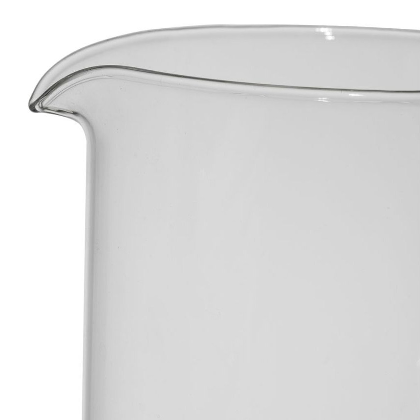 Pichet en verre borosilicate - décor ananas en verre soufflé ambré - 1,3 L - 20 × 12 × H 22 cm