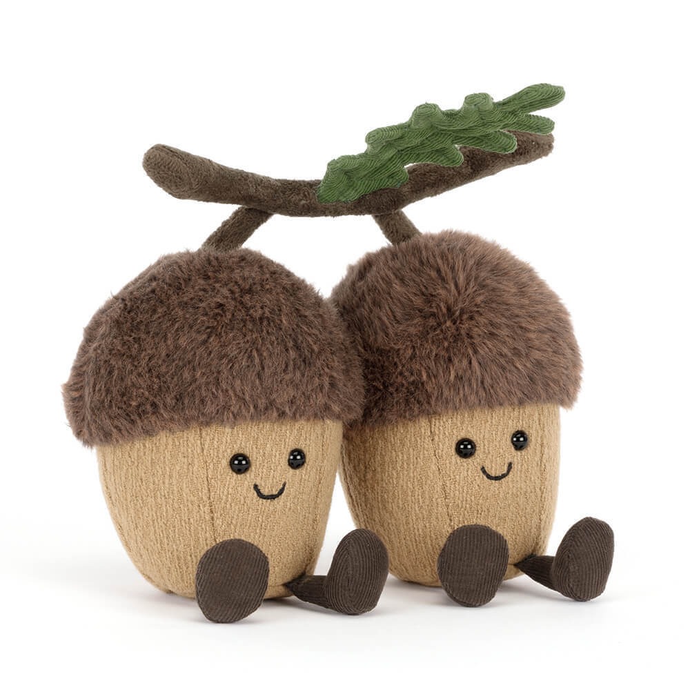 Peluche Jellycat Amuseables Ort et Tum Acorns duo de glands 18cm