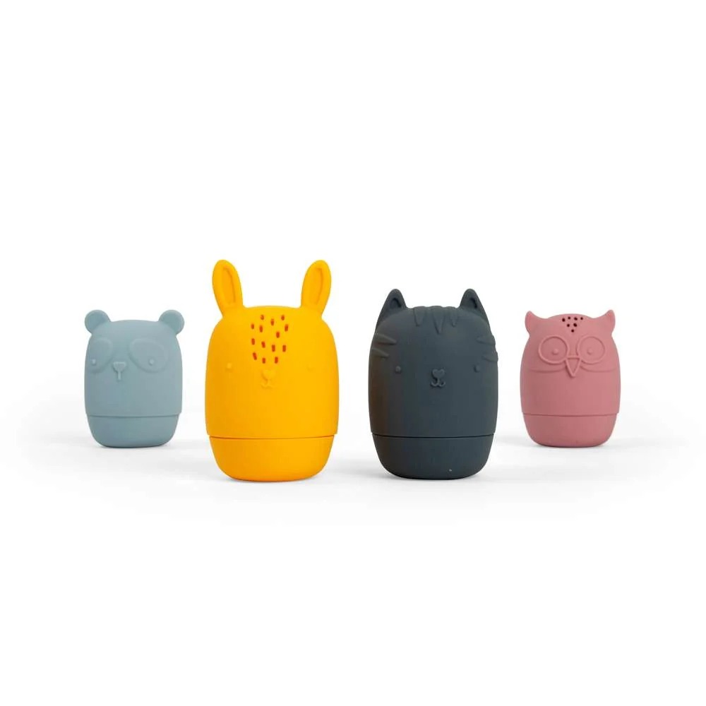 Jouet de bain en silicone - Animaux à presser - Dès 3 mois