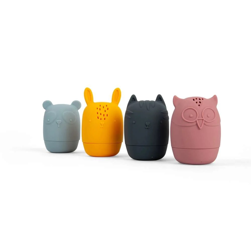 Jouet de bain en silicone - Animaux à presser - Dès 3 mois