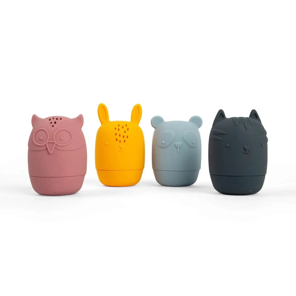 Jouet de bain en silicone - Animaux à presser - Dès 3 mois
