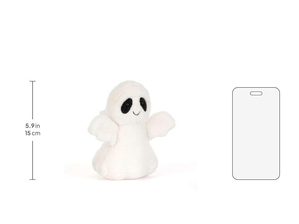 Peluche Jellycat Bob le fantôme - Ghost Bob - GH3B 19cm
