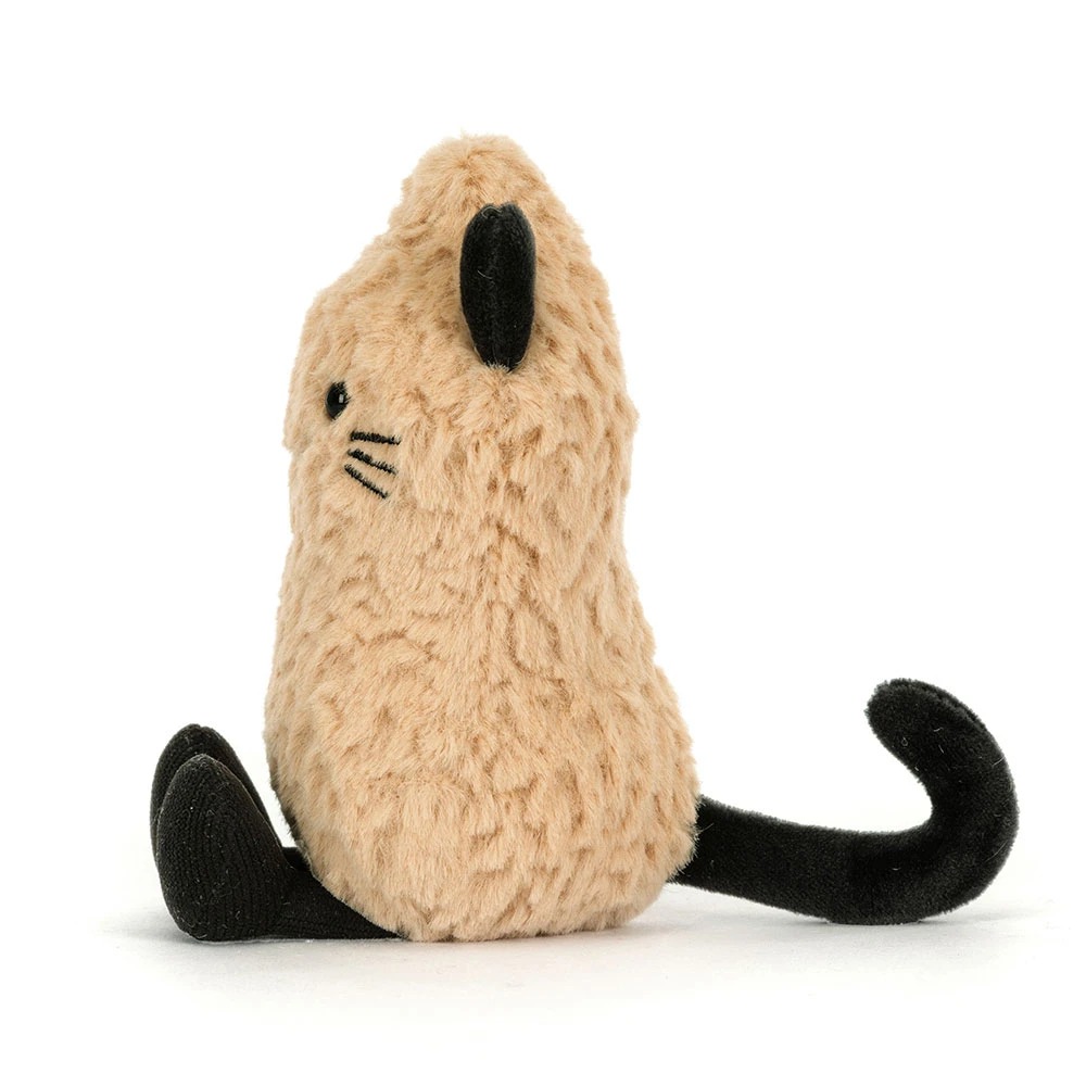 Peluche Jellycat Cacahuète Chat -Amuseables Peanut Cat Outfit 15cm - A6PCT
