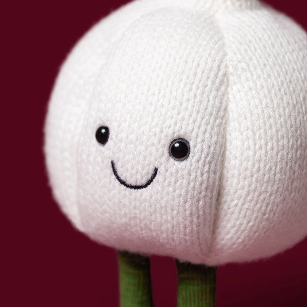 Peluche Jellycat Ginno le Petit Ail Rigolo - Amuseables Garlic - A4GAR 15cm