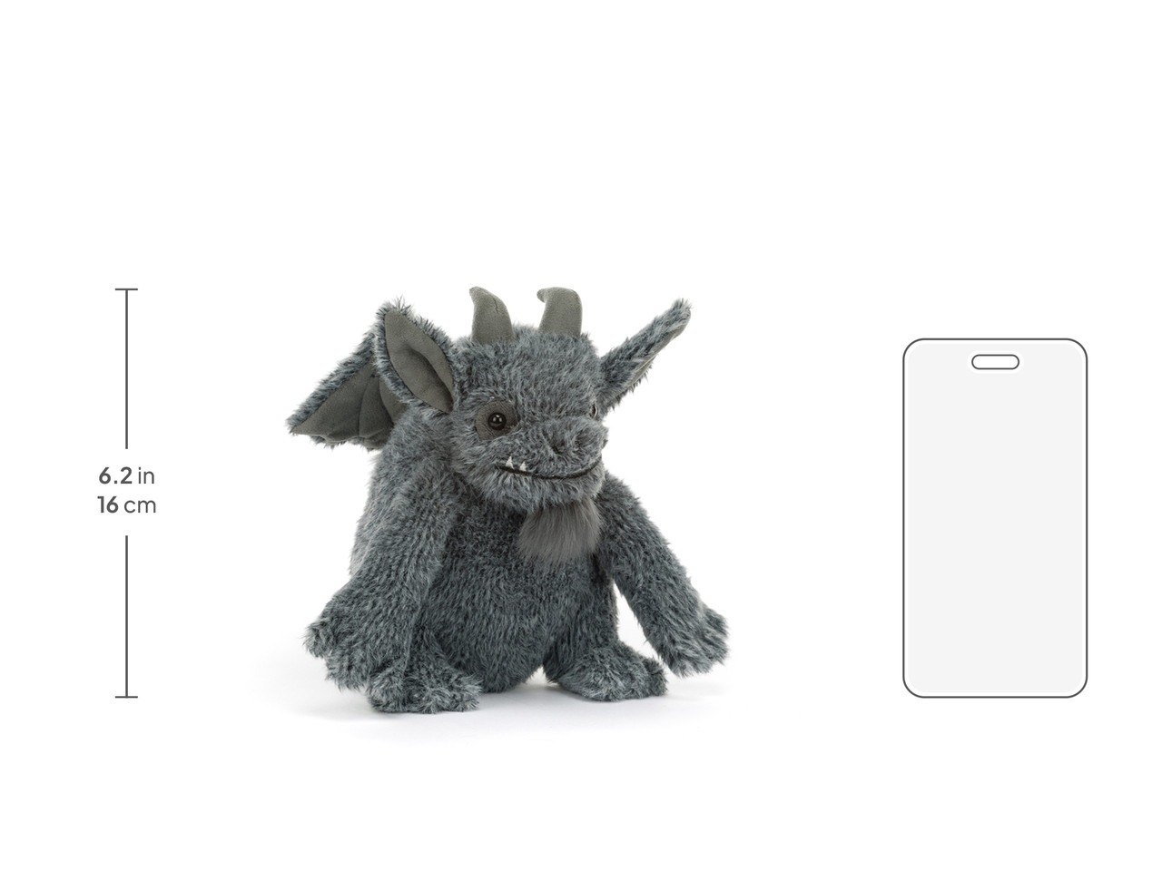 Peluche Jellycat Gargouille Grognon - Growlston Gargoyle - GAR3GYL 16cm