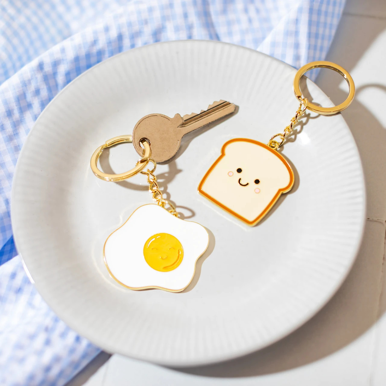 Porte Clés oeuf plat 1