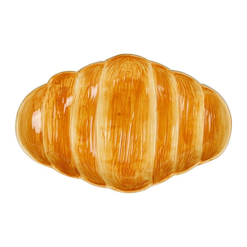 Plat creux Croissant - Jaune orangé - 25 x 15,5 x 10 cm