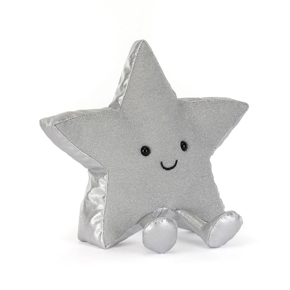 Peluche Jellycat Etoile argentée - Amuseables Silver Star (2026) - A6STA 17 cm