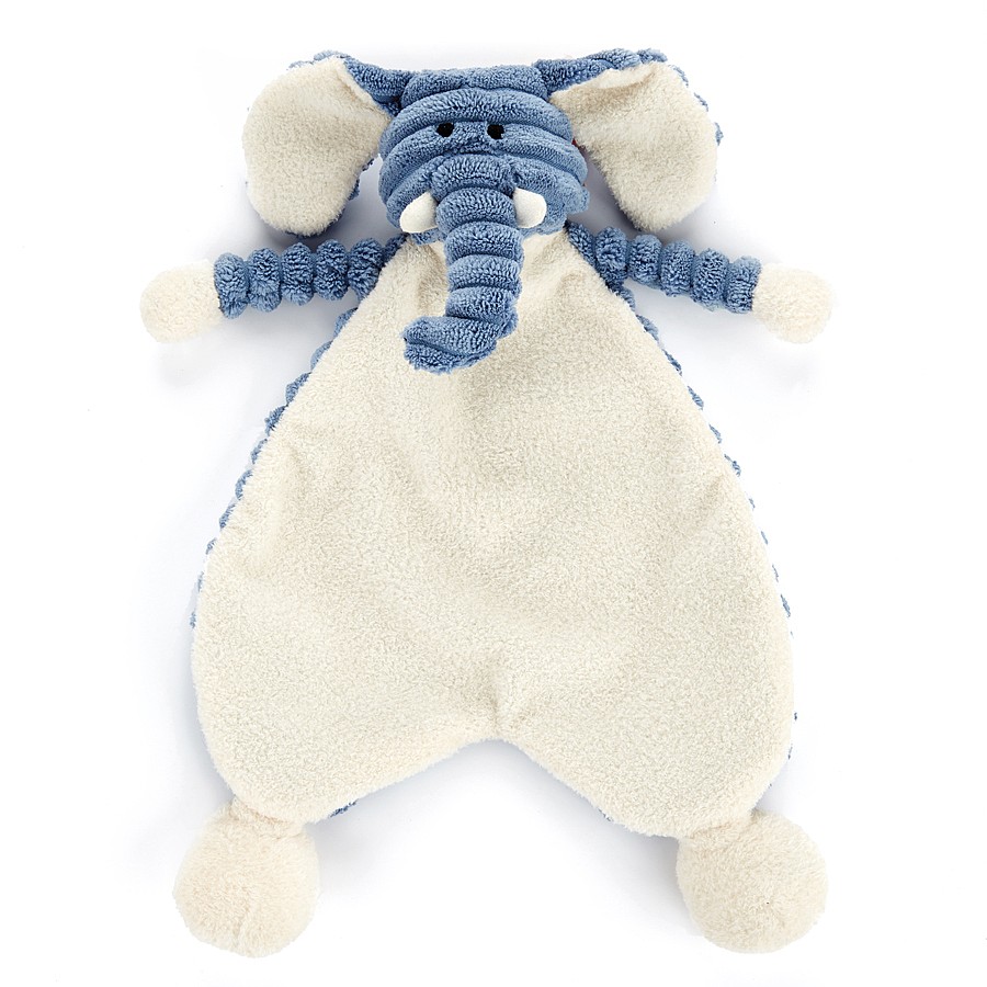 Doudou plat bébé Jellycat Elephant - Cordy Roy Baby Elephant Soother - SRS4EL :
