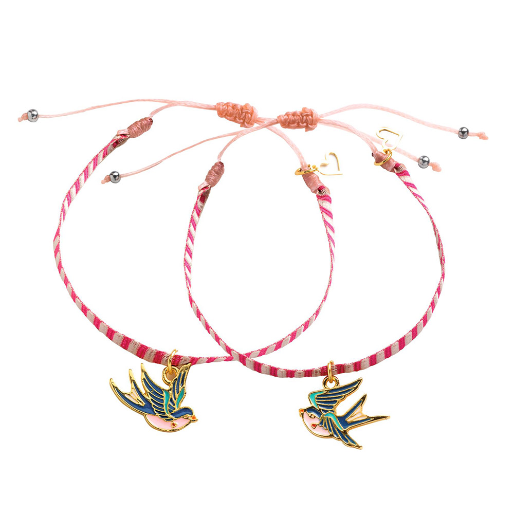 Duo de  bracelets à fabriquer - oiseaux