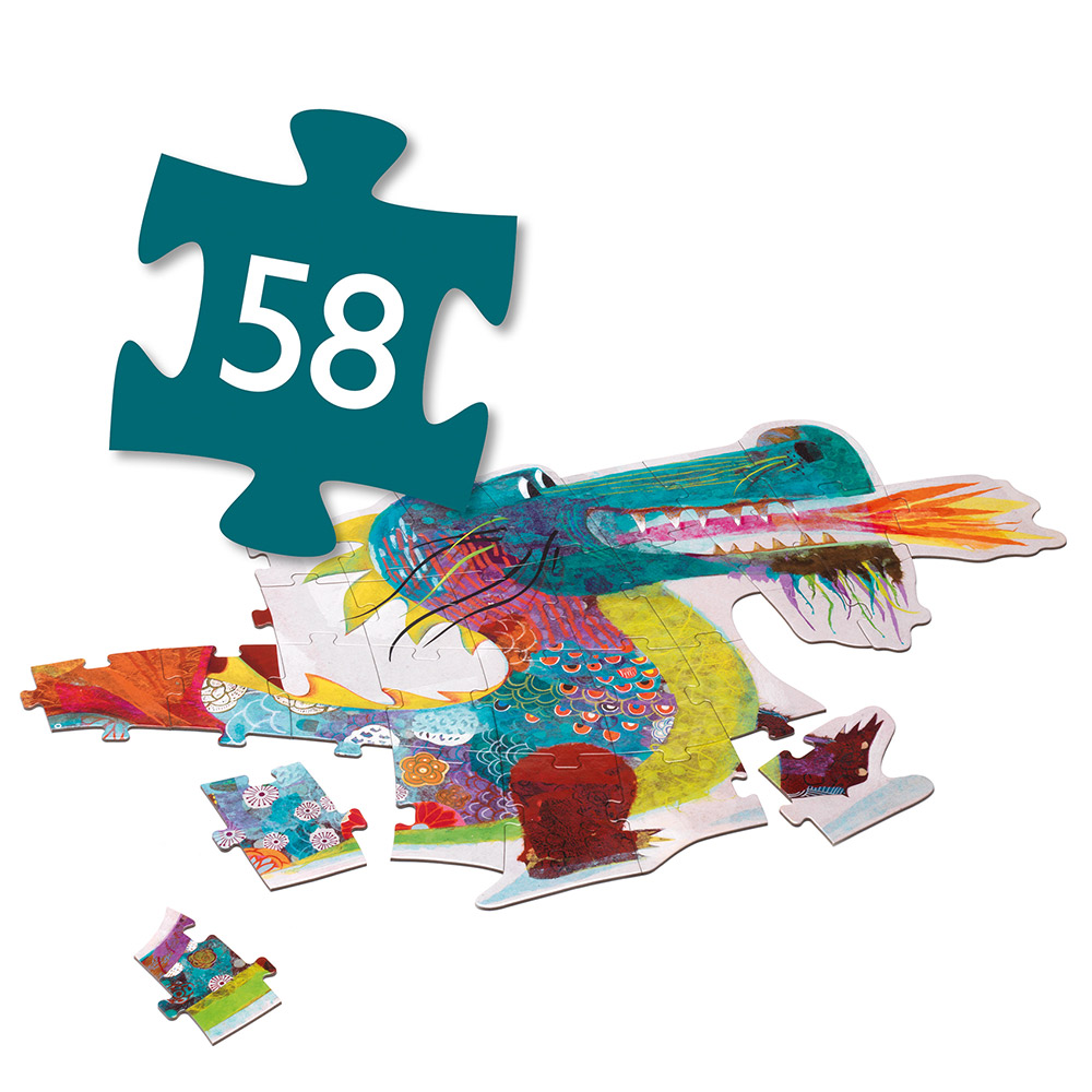 Puzzle géant  - Léon le dragon 58 pièces