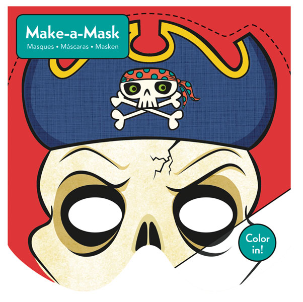 Masques à colorier Pirates - Lot de 20