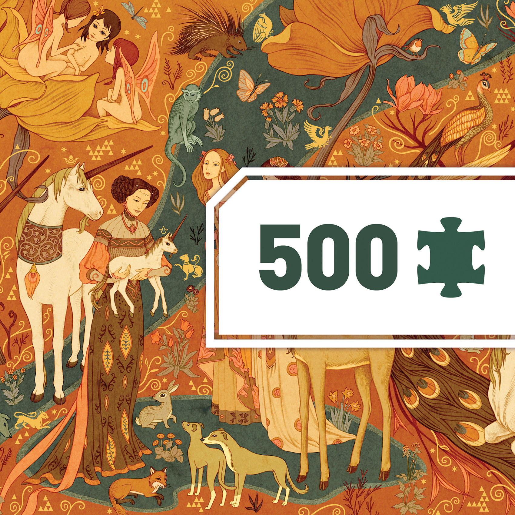 Puzzle Gallery  - Unicorn Garden - 500 pièces