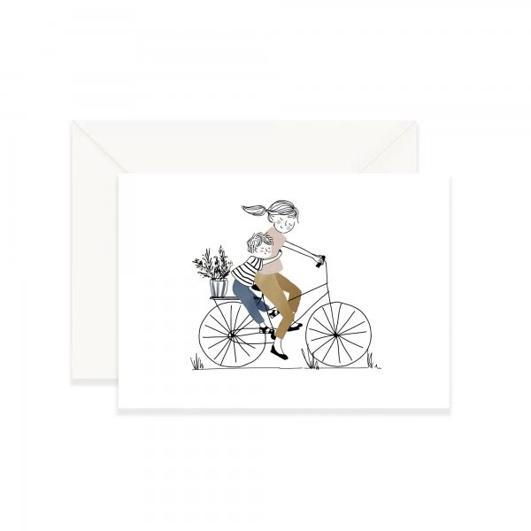 carte-postale-decorative-mere-et-fils-a-velo