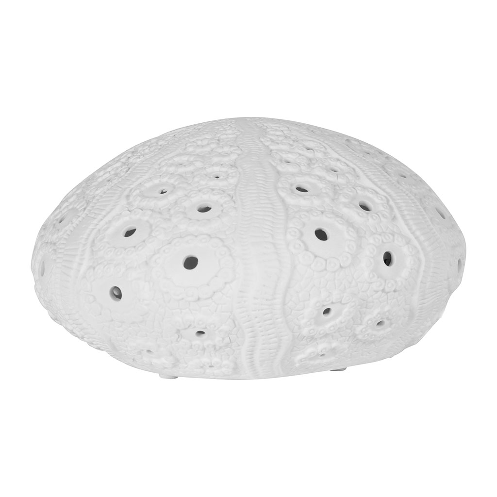 Lampe Oursin de mer en porcelaine blanche