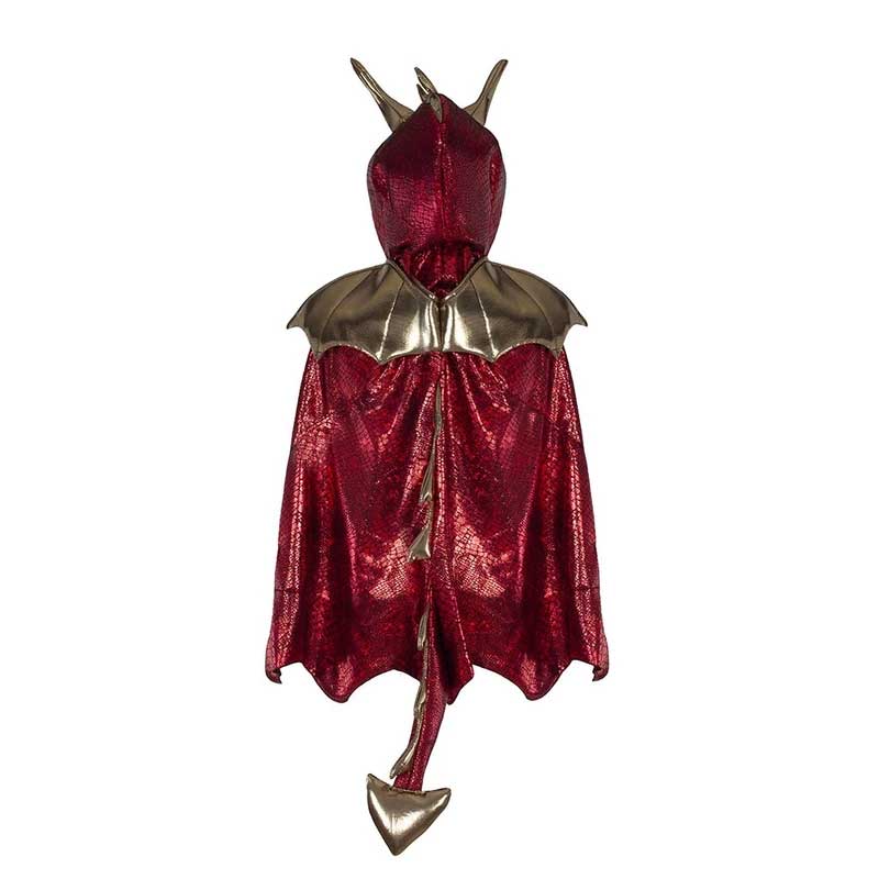 Cape deguisement enfant Dragon rouge - 3 ou 4 ans