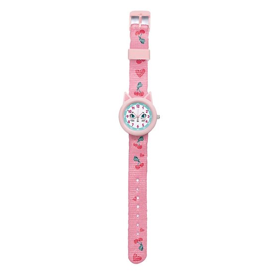 Montre enfant - Chat  Rose