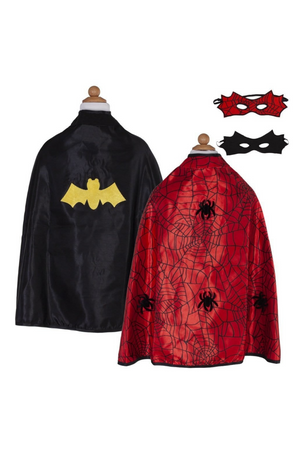 Cape réversible spider:bat, taille US 4-6 2