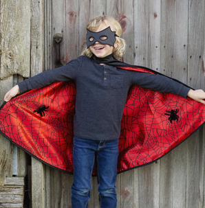 Cape réversible spider:bat, taille US 4-6