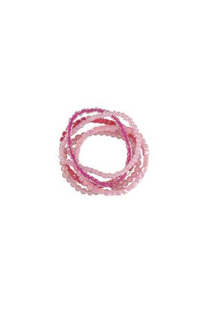 Ensemble de 5 bracelets, mauve:lila 3