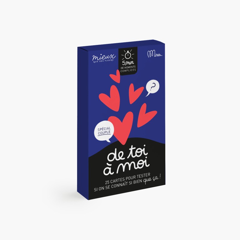 Jeu de cartes - De Toi a Moi cadeau couple