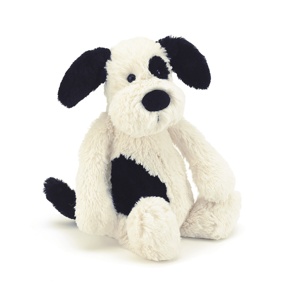 Peluche Jellycat chien - Bashful Black and Cream Puppy - Medium BAS3BCPN 31 cm