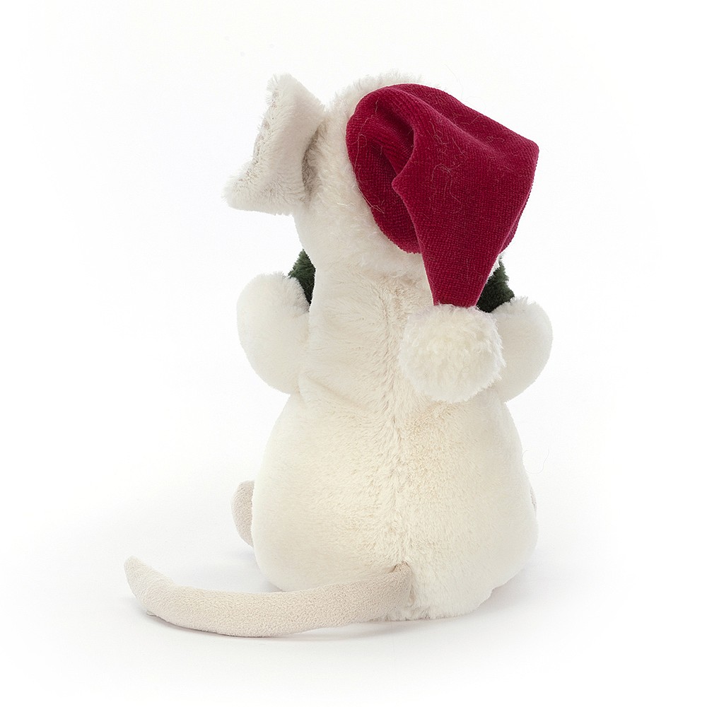 Peluche Jellycat Souris avec couronne de noel - Merry Mouse Wreath - MER3W 18 cm3
