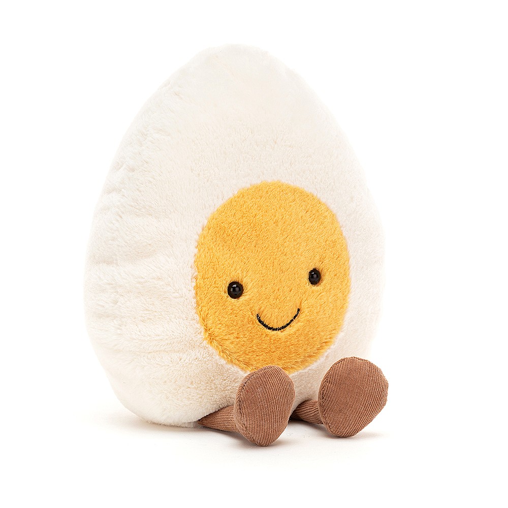 Peluche Jellycat Oeuf dur - Amuseable Boiled Egg - Large A2BE 23 cm