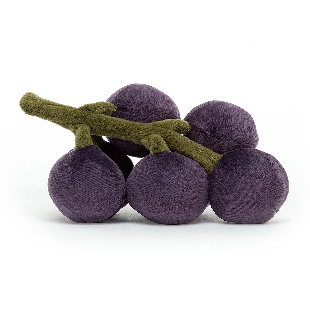 Peluche Jellycat Raisin - Fabulous Fruit  Grapes - FABF6G 15cm